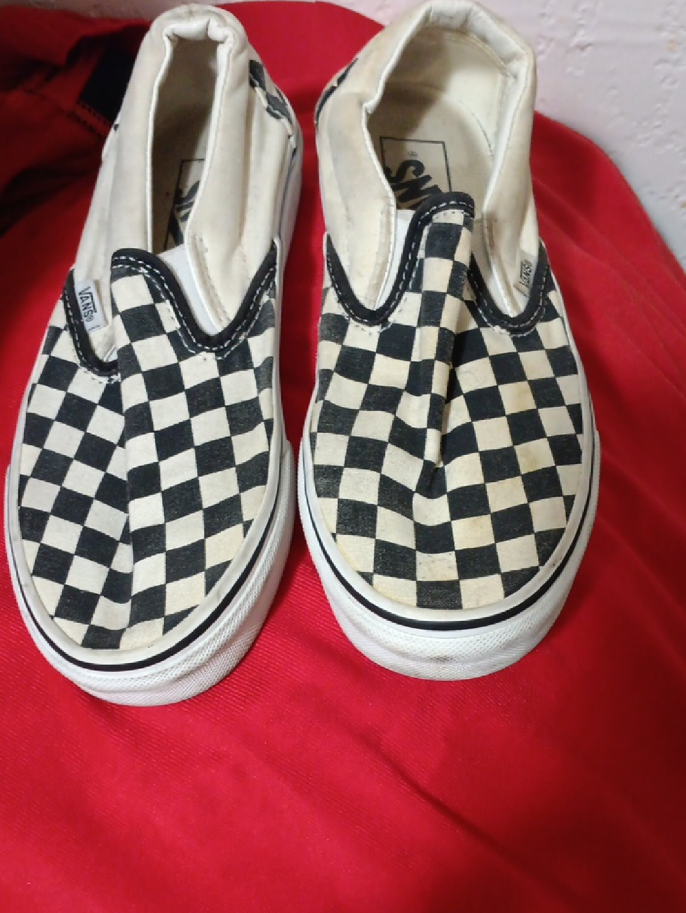 Vans Checkerboard Slip-On - Black and White